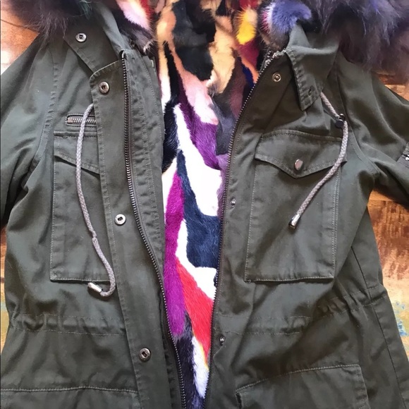 Jocelyn Fur Military Coat - Picture 5 of 8